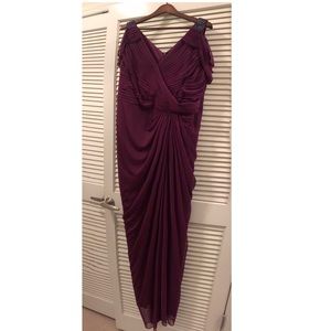 Adrianna Papell plum gown
